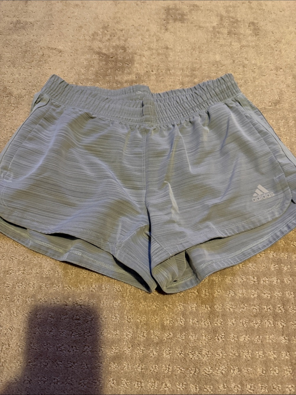 adidas Women's Pale Gray Athletic Running Shorts